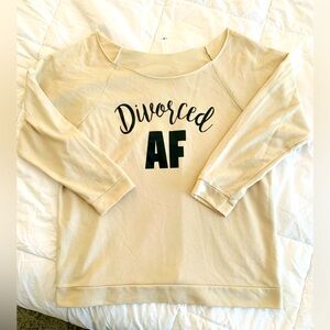 Next Level Apparel Divorced AF Sweatshirt XL